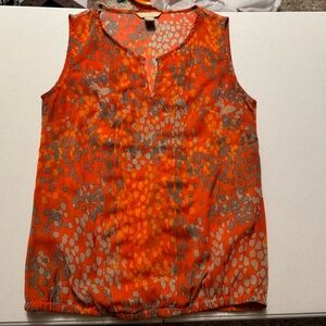 Banana Republic xs sheer orange top